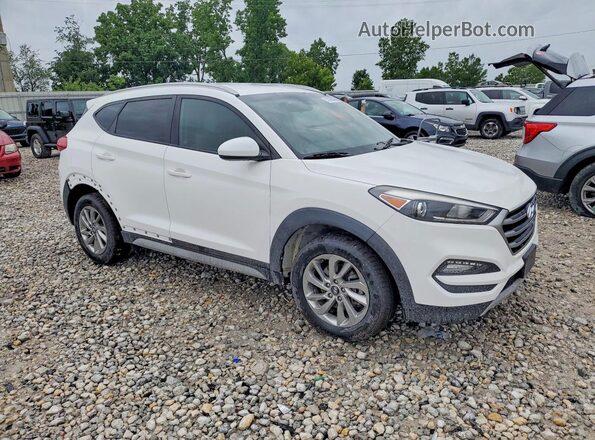 KM8J3CA44JU764924 2018 HYUNDAI TUCSON Белый Передняя правая четверть