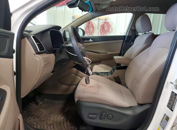 KM8J3CA44LU228557 2020 HYUNDAI TUCSON White წინა სალონის ხედი