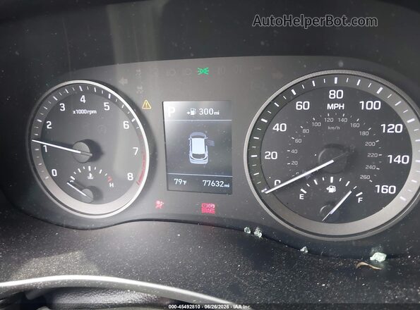KM8J3CA45KU015308 2019 HYUNDAI TUCSON Dark Blue Widok tylnych siedzeń