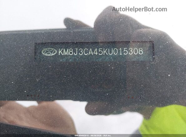 KM8J3CA45KU015308 2019 HYUNDAI TUCSON Dark Blue Widok komory silnika