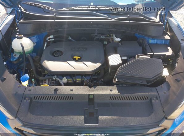 KM8J3CA47GU203366 2016 HYUNDAI TUCSON Blue Rear view