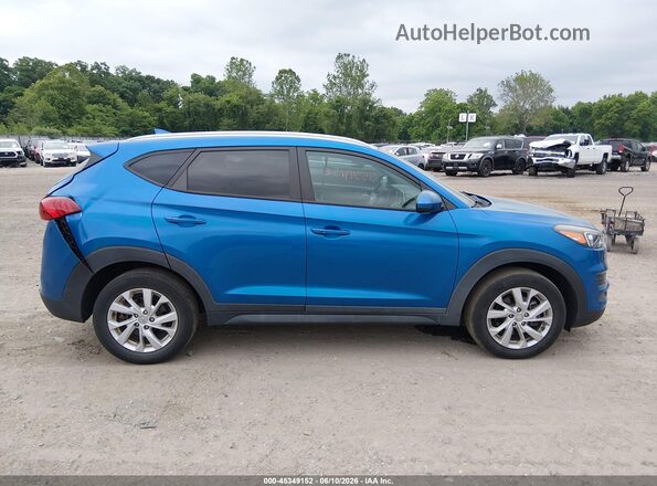 KM8J3CA47LU160822 2020 HYUNDAI TUCSON Light Blue Вид задньої частини салону