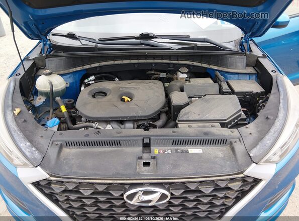 KM8J3CA47LU160822 2020 HYUNDAI TUCSON Light Blue Вид ззаду