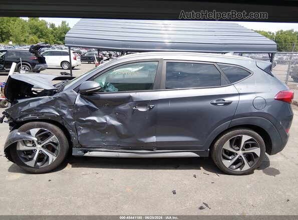 KM8J3CAL0JU778990 2018 HYUNDAI TUCSON Gray 