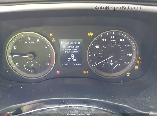 KM8J3CAL0KU035540 2019 HYUNDAI TUCSON Red Rear seats view