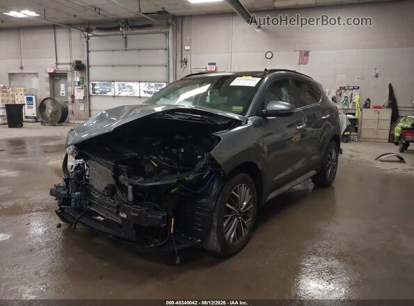 KM8J3CAL0KU840972 2019 HYUNDAI TUCSON Gray Передня ліва чверть