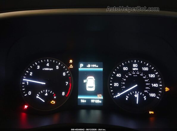 KM8J3CAL0KU840972 2019 HYUNDAI TUCSON Gray Вид задніх сидінь