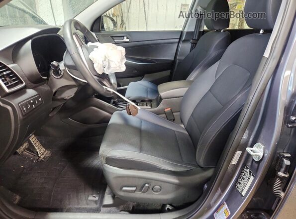 KM8J3CAL0KU968970 2019 HYUNDAI TUCSON Gray Вид салону спереду