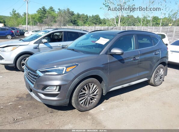 KM8J3CAL1LU223758 2020 HYUNDAI TUCSON Gray წინა მარცხენა ხედი სამი მეოთხედიდან