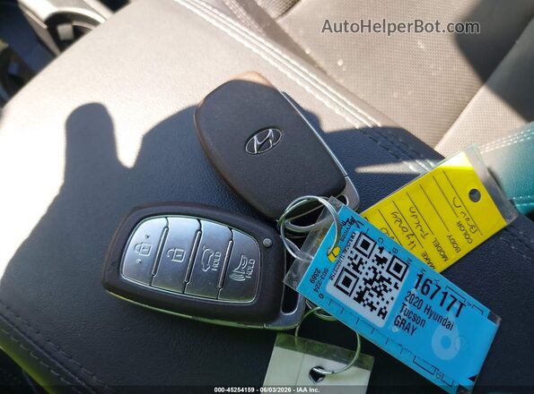 KM8J3CAL1LU223758 2020 HYUNDAI TUCSON Gray წინა პანელის ხედი