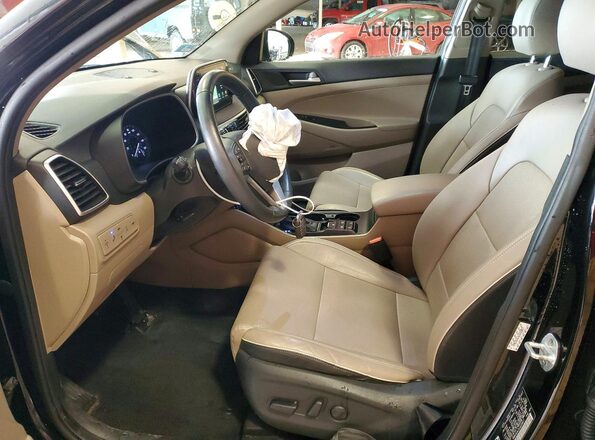 KM8J3CAL2LU223817 2020 HYUNDAI TUCSON Black Widok wnętrza z przodu