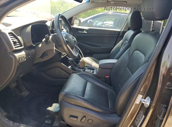 KM8J3CAL3LU085818 2020 HYUNDAI TUCSON Brown წინა სალონის ხედი