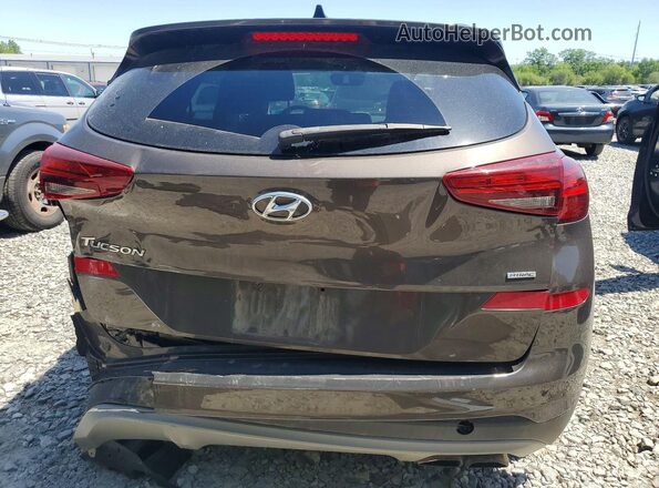 KM8J3CAL3LU085818 2020 HYUNDAI TUCSON Brown უკანა ხედი
