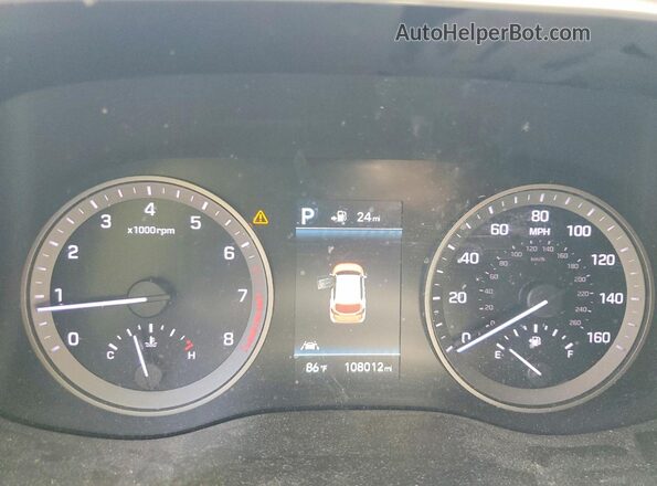 KM8J3CAL3LU085818 2020 HYUNDAI TUCSON Brown ხელსაწყოთა პანელის ხედი