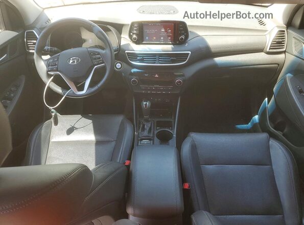 KM8J3CAL4KU998585 2019 HYUNDAI TUCSON Silver Առջևի վահանակի տեսք