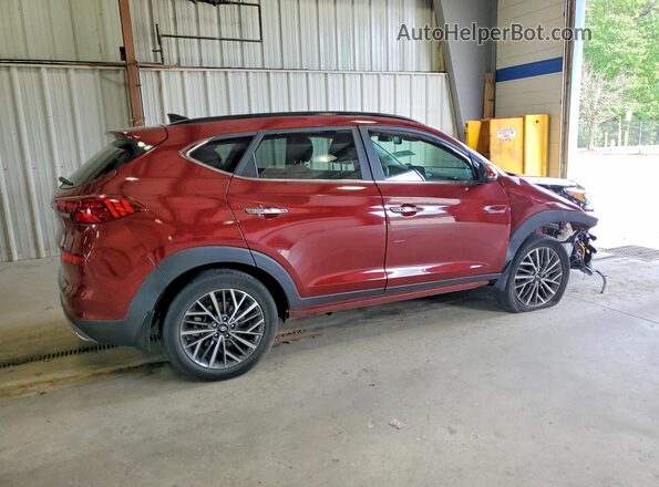 KM8J3CAL4LU245270 2020 HYUNDAI TUCSON Maroon Задня права чверть