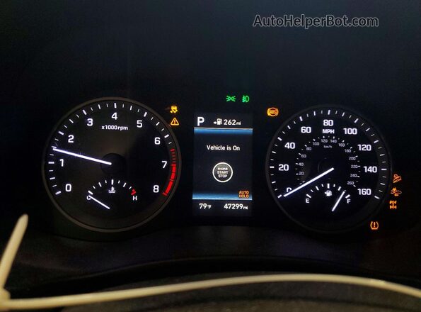 KM8J3CAL4LU245270 2020 HYUNDAI TUCSON Maroon Вид щитка приладів