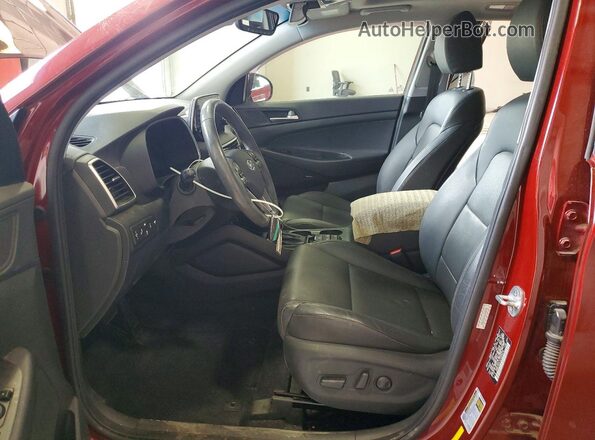 KM8J3CAL4LU245270 2020 HYUNDAI TUCSON Maroon Вид салону спереду
