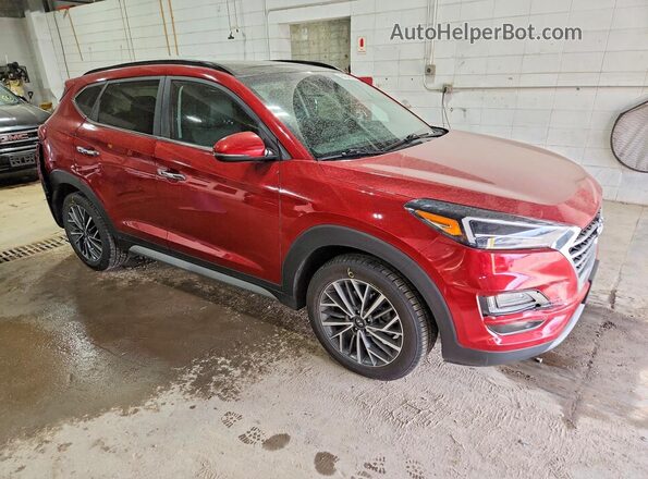 KM8J3CAL4MU383196 2021 HYUNDAI TUCSON Красный Передняя правая четверть