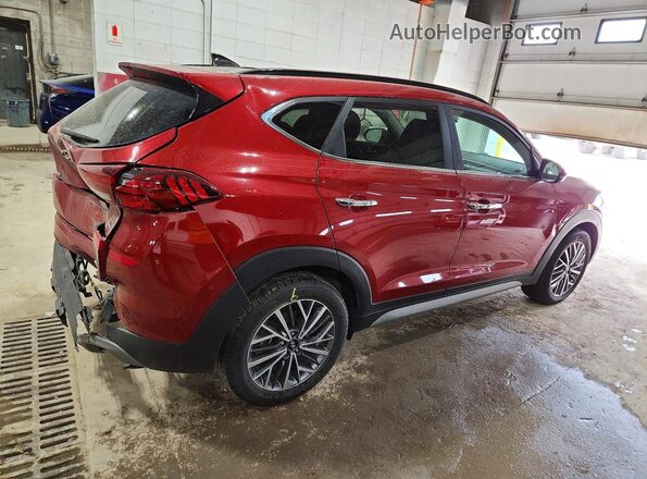 KM8J3CAL4MU383196 2021 HYUNDAI TUCSON Красный Задняя правая четверть