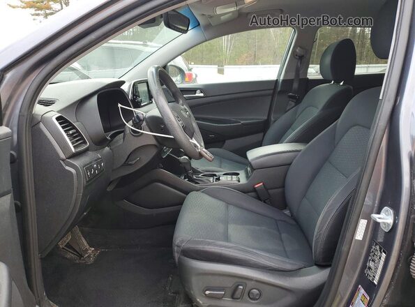 KM8J3CAL5KU854379 2019 HYUNDAI TUCSON Gray წინა სალონის ხედი