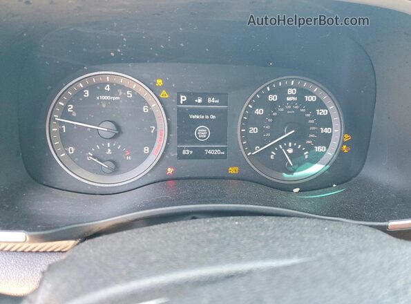KM8J3CAL5MU312881 2021 HYUNDAI TUCSON Blue Instrument cluster view