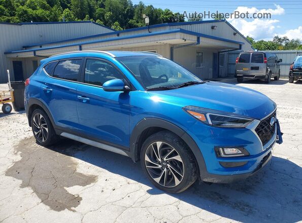 KM8J3CAL5MU312881 2021 HYUNDAI TUCSON Blue Front right