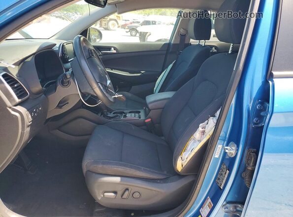 KM8J3CAL5MU312881 2021 HYUNDAI TUCSON Blue Front interior view