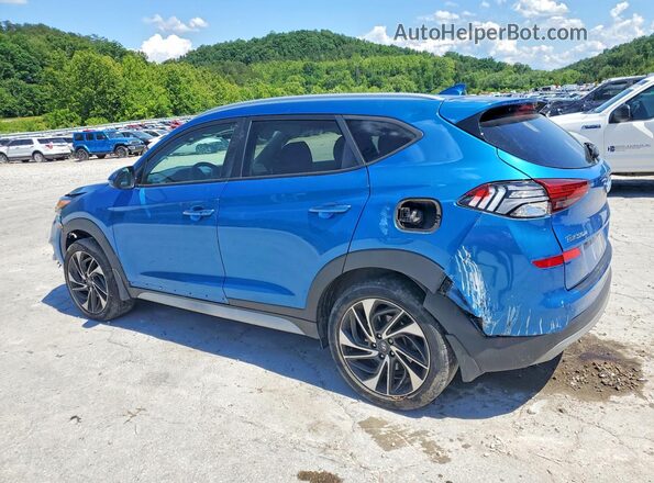 KM8J3CAL5MU312881 2021 HYUNDAI TUCSON Blue Rear left