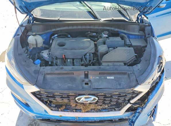 KM8J3CAL5MU312881 2021 HYUNDAI TUCSON Blue Engine compartment view
