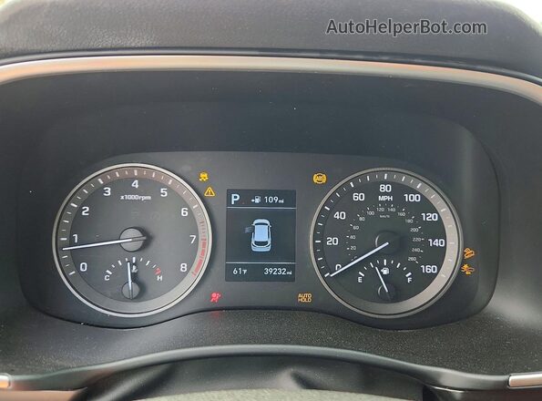 KM8J3CAL6LU228888 2020 HYUNDAI TUCSON Silver Vista del cuadro de instrumentos
