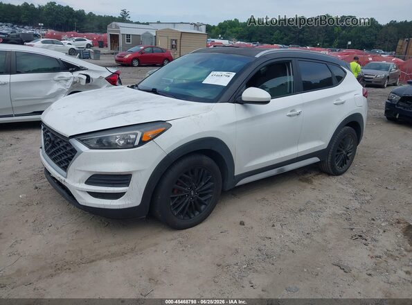 KM8J3CAL7LU086941 2020 HYUNDAI TUCSON White წინა მარცხენა ხედი სამი მეოთხედიდან