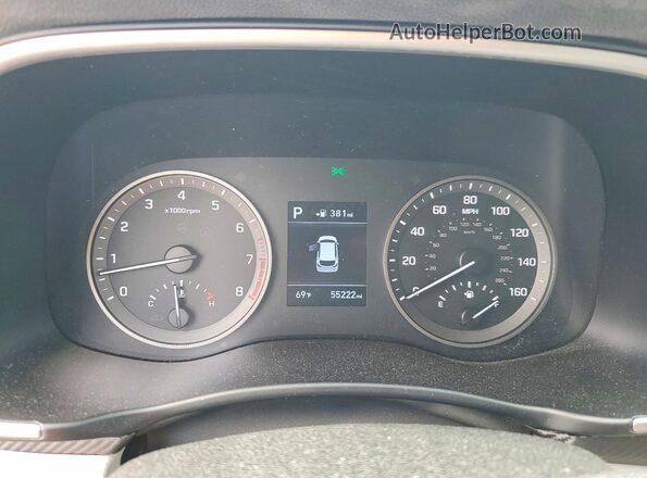 KM8J3CAL7MU364576 2021 HYUNDAI TUCSON Silver ხელსაწყოთა პანელის ხედი