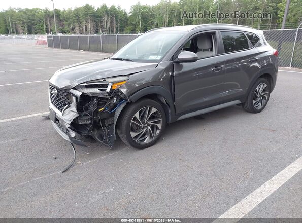 KM8J3CAL8LU184862 2020 HYUNDAI TUCSON Gray წინა მარცხენა ხედი სამი მეოთხედიდან