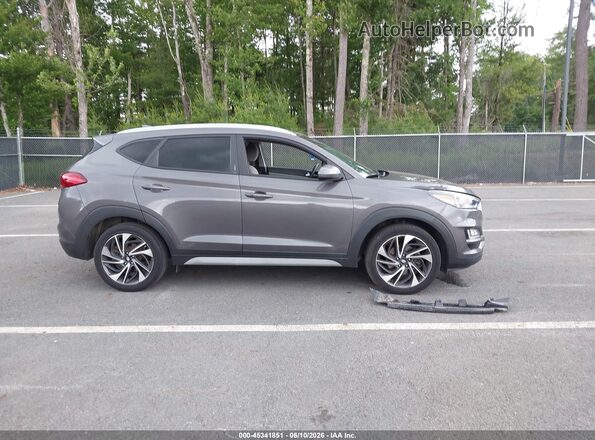 KM8J3CAL8LU184862 2020 HYUNDAI TUCSON Gray უკანა სალონის ხედი