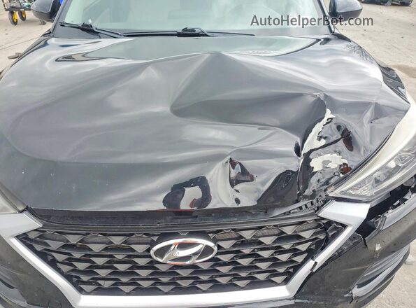 KM8J3CAL9KU889054 2019 HYUNDAI TUCSON Black Vista del compartimento del motor