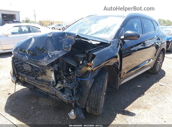 KM8J3CAL9LU123441 2020 HYUNDAI TUCSON Черный Передняя левая четверть