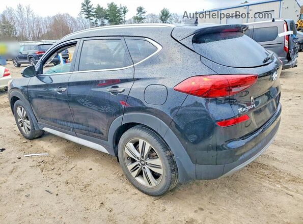 KM8J3CALXMU307367 2021 HYUNDAI TUCSON Black Trasero izquierdo