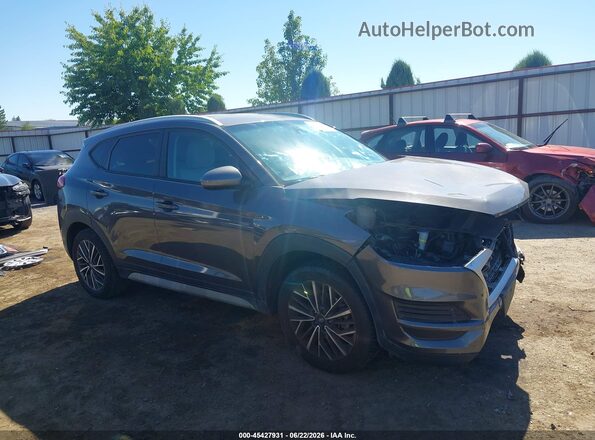 KM8J3CALXMU371215 2021 HYUNDAI TUCSON Gray Rear interior view