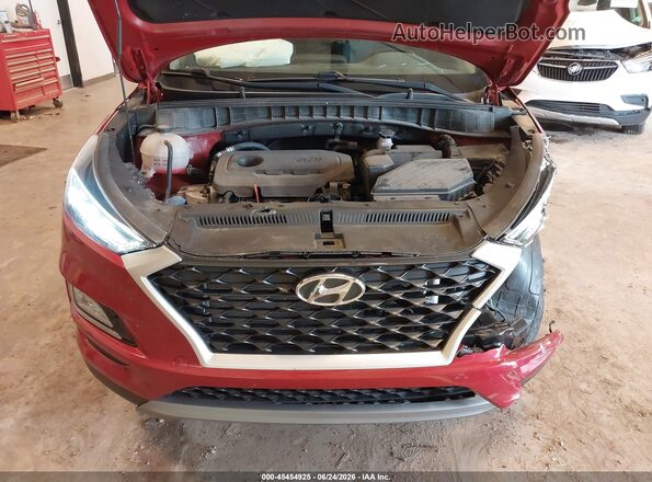 KM8J3CALXMU394140 2021 HYUNDAI TUCSON Red Widok z tyłu
