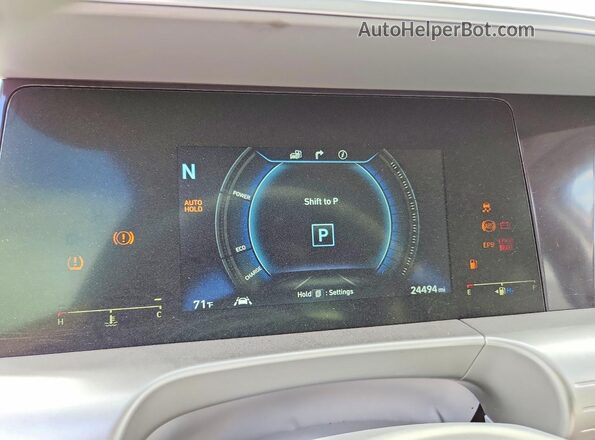 KM8J84A66LU008510 2020 HYUNDAI NEXO Brown Instrument cluster view