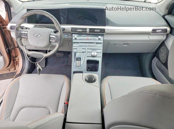 KM8J84A66LU008510 2020 HYUNDAI NEXO Brown Dashboard view