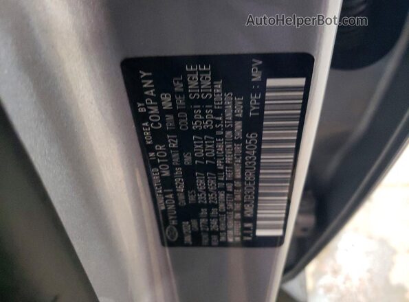 KM8JB3DE8RU334056 2024 HYUNDAI TUCSON Silver VIN კოდის სტიკერის ხედი