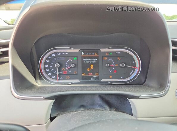 KM8JBCA13NU082485 2022 HYUNDAI TUCSON Blue Instrument cluster view