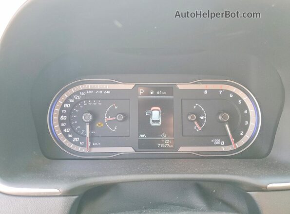 KM8JBCAE5PU259088 2023 HYUNDAI TUCSON Blue Вид щитка приладів