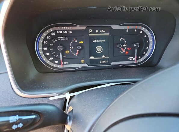 KM8JBCDEXRU315220 2024 HYUNDAI TUCSON White Instrument cluster view