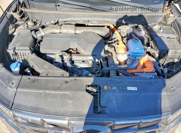 KM8JDDA26NU044810 2022 HYUNDAI TUCSON Black Vista del compartimento del motor