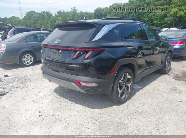 KM8JECA10NU083696 2022 HYUNDAI TUCSON HYBRID Black Задня права чверть