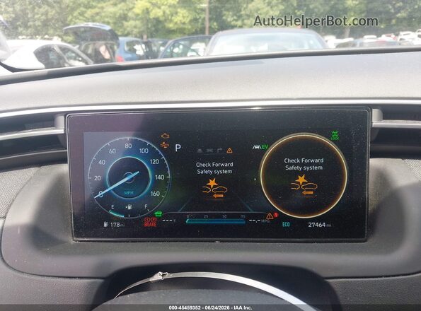 KM8JECA10NU083696 2022 HYUNDAI TUCSON HYBRID Black Вид задніх сидінь