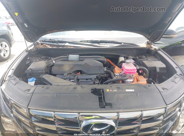 KM8JECA10NU083696 2022 HYUNDAI TUCSON HYBRID Black Вид ззаду
